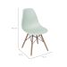 Conjunto com 2 Cadeiras DKR Eames Verde Claro e Madeira
