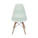 Conjunto com 2 Cadeiras DKR Eames Verde Claro e Madeira
