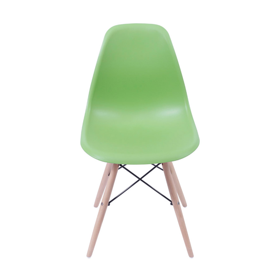 Conjunto com 2 Cadeiras DKR Eames Verde e Madeira