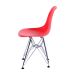 Conjunto com 2 Cadeiras DKR Eames Vermelho e Cromado