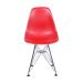 Conjunto com 2 Cadeiras DKR Eames Vermelho e Cromado