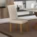 Conjunto com 2 Cadeiras Doha Veludo Palha e Freijó