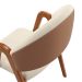 Conjunto com 2 Cadeiras Duna Linho Areia e Amadeirado