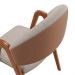 Conjunto com 2 Cadeiras Duna Linho Cinza e Amadeirado