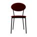 Conjunto com 2 Cadeiras Elipse Poliéster Vermelho e Preto
