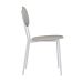 Conjunto com 2 Cadeiras Elipse Revestimento Sintético Cinza Claro e Branco