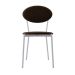 Conjunto com 2 Cadeiras Elipse Veludo Marrom e Branco