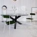 Conjunto com 2 Cadeiras Emília Poliéster Verde Musgo e Branco