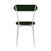 Conjunto com 2 Cadeiras Emília Poliéster Verde Musgo e Branco