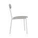 Conjunto com 2 Cadeiras Emília Revestimento Sintético Cinza Claro e Branco