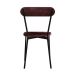 Conjunto com 2 Cadeiras Emília Revestivemento Sintético Café e Preto