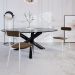 Conjunto com 2 Cadeiras Emília Veludo Marrom e Branco