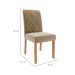 Conjunto com 2 Cadeiras Fernanda Wood Suede Joli e Madeira