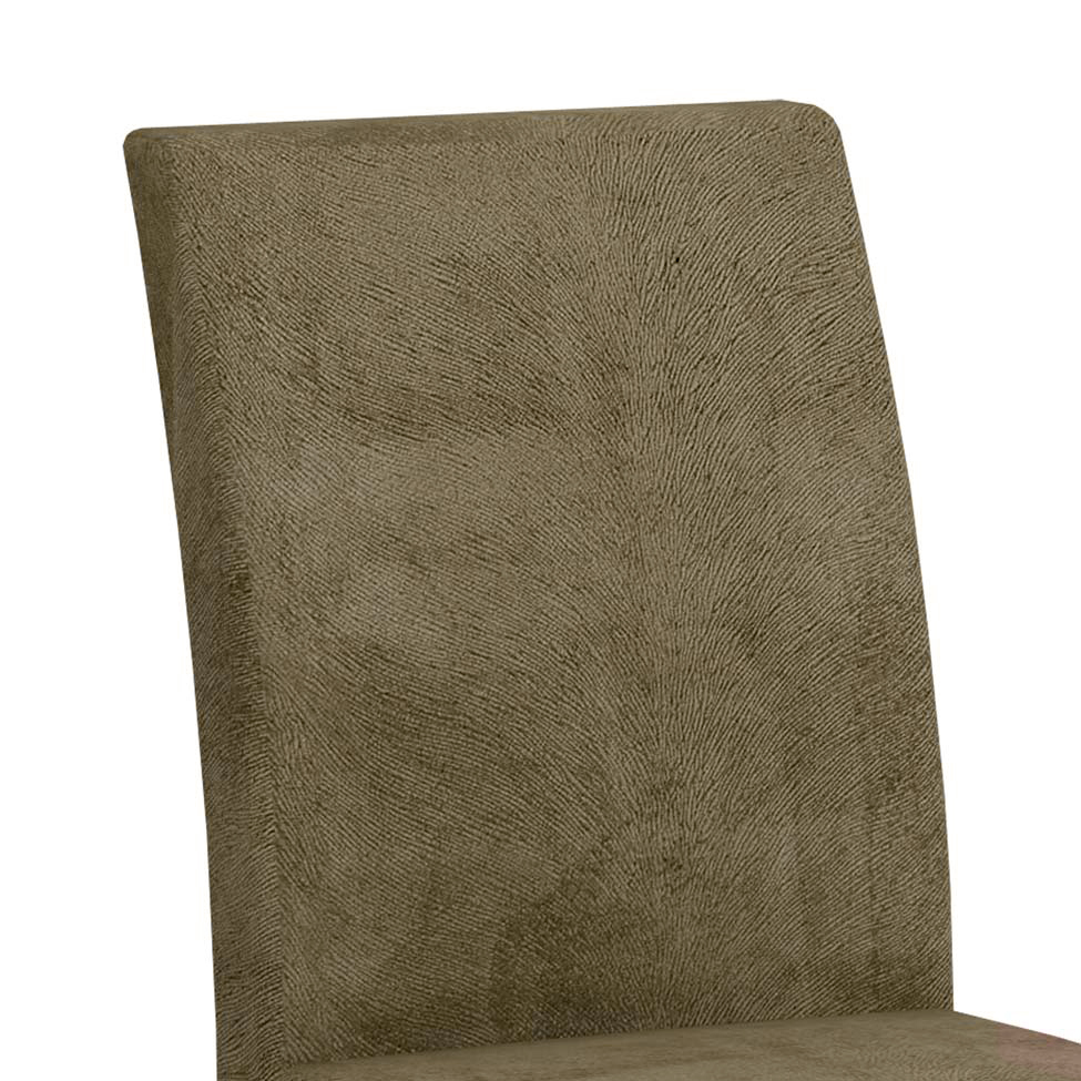 Conjunto com 2 Cadeiras Grecia Suede Animalle Castor e Chocolate