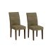 Conjunto com 2 Cadeiras Grecia Suede Animalle Castor e Chocolate
