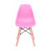 Conjunto com 2 Cadeiras Infantis DKR Eames Rosa e Madeira