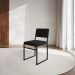 Conjunto com 2 Cadeiras Isa Veludo Preto