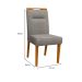 Conjunto com 2 Cadeiras Italia Linho Cinza e Ype