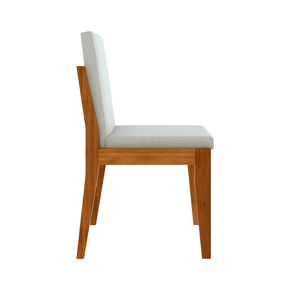 Conjunto com 2 Cadeiras Lady Polipropileno Cru e Natural