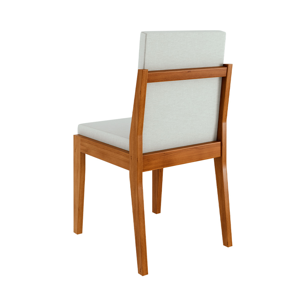 Conjunto com 2 Cadeiras Lady Polipropileno Cru e Natural