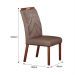 Conjunto com 2 Cadeiras Larissa Camurça Castanho e Marrom