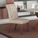 Conjunto com 2 Cadeiras Larissa Camurça Palha e Marrom