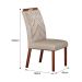 Conjunto com 2 Cadeiras Larissa Camurça Palha e Marrom