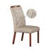 Conjunto com 2 Cadeiras Larissa Camurça Palha e Marrom