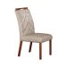 Conjunto com 2 Cadeiras Larissa Camurça Palha e Marrom