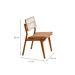 Conjunto com 2 Cadeiras Lea Premium Linho Palha e Imbuia