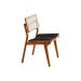Conjunto com 2 Cadeiras Lea Premium Linho Preto e Imbuia