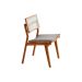 Conjunto com 2 Cadeiras Lea Premium Linho Quartzo e Imbuia