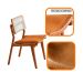 Conjunto com 2 Cadeiras Lea Premium Revestimento Sintético Caramelo e Imbuia