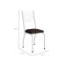 Conjunto com 2 Cadeiras Ludi Cacau e Branco
