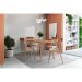 Conjunto com 2 Cadeiras Madalena Linho Areia e Caramelo