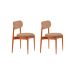 Conjunto com 2 Cadeiras Miami Soft Linho Atacama e Imbuia