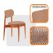 Conjunto com 2 Cadeiras Miami Soft Linho Atacama e Imbuia