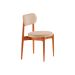 Conjunto com 2 Cadeiras Miami Soft Linho Off White e Imbuia
