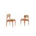 Conjunto com 2 Cadeiras Miami Soft Linho Turim e Imbuia