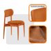 Conjunto com 2 Cadeiras Miami Soft Revestimento Sintético Caramelo e Imbuia