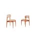 Conjunto com 2 Cadeiras Miami Soft Revestimento Sintético Milano e Imbuia