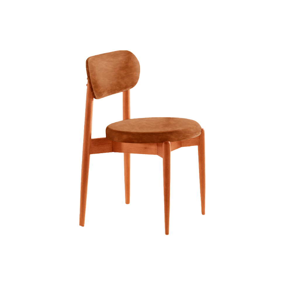 Conjunto com 2 Cadeiras Miami Soft Revestimento Sintético Puce e Imbuia
