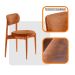 Conjunto com 2 Cadeiras Miami Soft Revestimento Sintético Puce e Imbuia