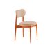 Conjunto com 2 Cadeiras Miami Soft Veludo Bege e Imbuia