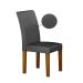 Conjunto com 2 Cadeiras Napoli 100% MDF Veludo Chumbo e Freijó