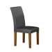 Conjunto com 2 Cadeiras Napoli 100% MDF Veludo Chumbo e Freijó