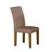 Conjunto com 2 Cadeiras Napoli 100% MDF Veludo Marrom e Freijó