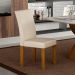 Conjunto com 2 Cadeiras Napoli 100% MDF Veludo Palha e Freijó