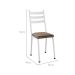 Conjunto com 2 Cadeiras New Revestimento Sintético Rattan e Branco