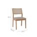 Conjunto com 2 Cadeiras Oiti Linho Bege e Madeira